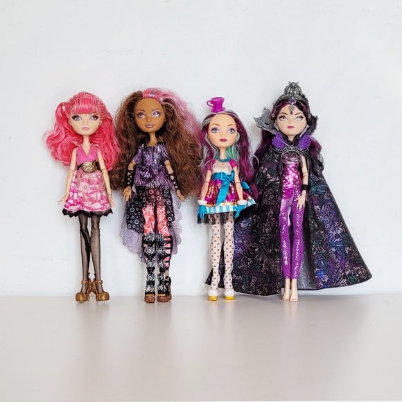 Mattel - Ever After High - Lot of 4 Dolls - GUC